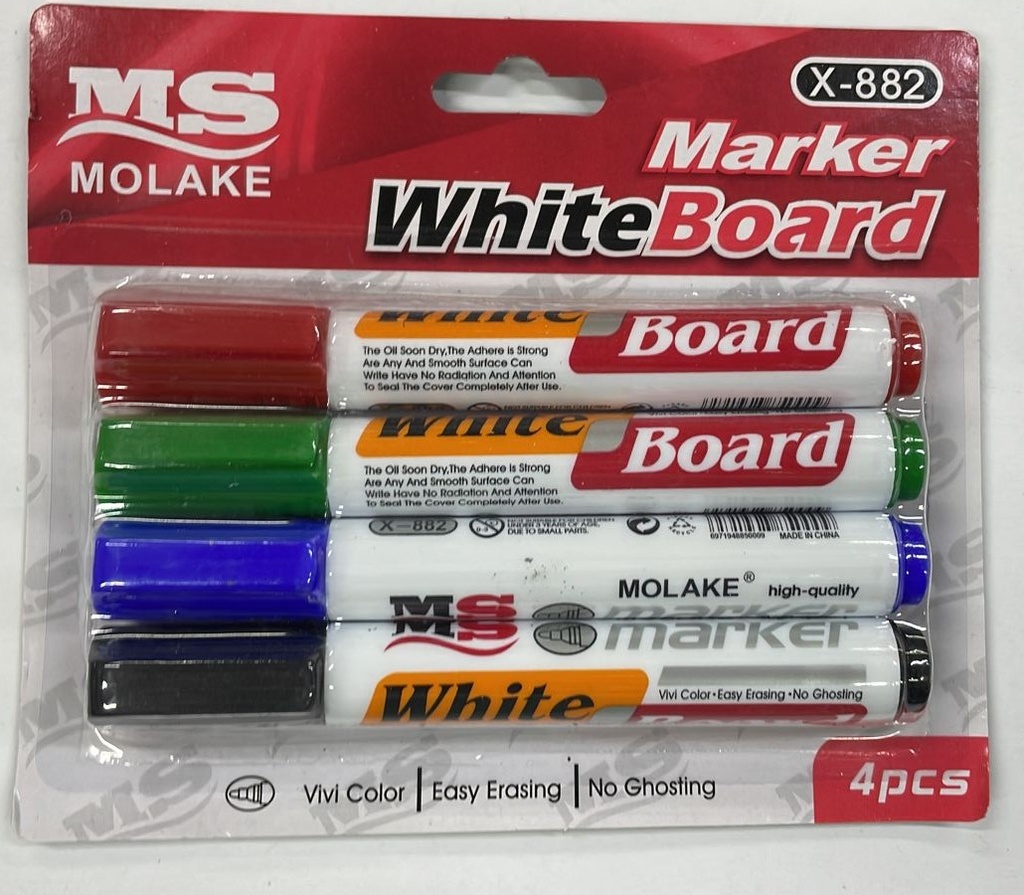 Marcador White 4 pzas