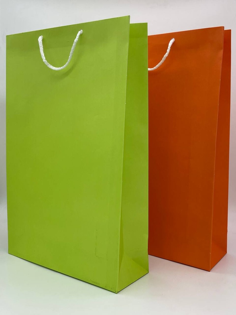 Bolsa Papel Colores Macrame Grande C/10