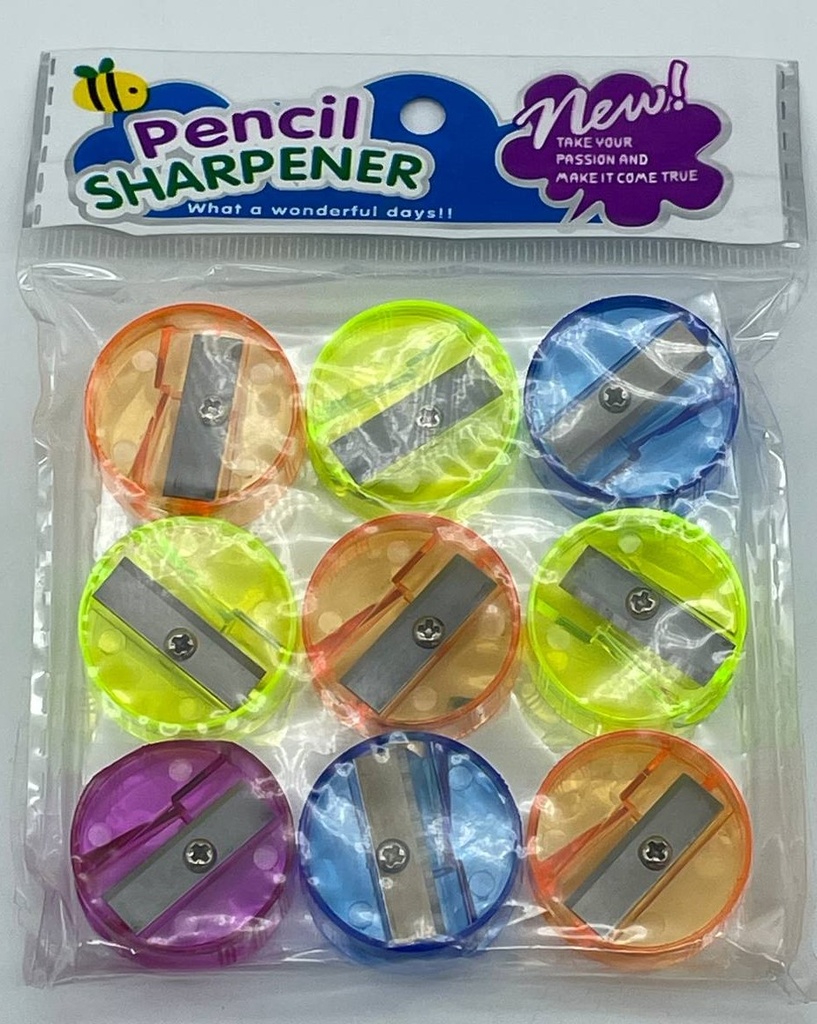 Sacapunta Generico Redondo 9 pzas