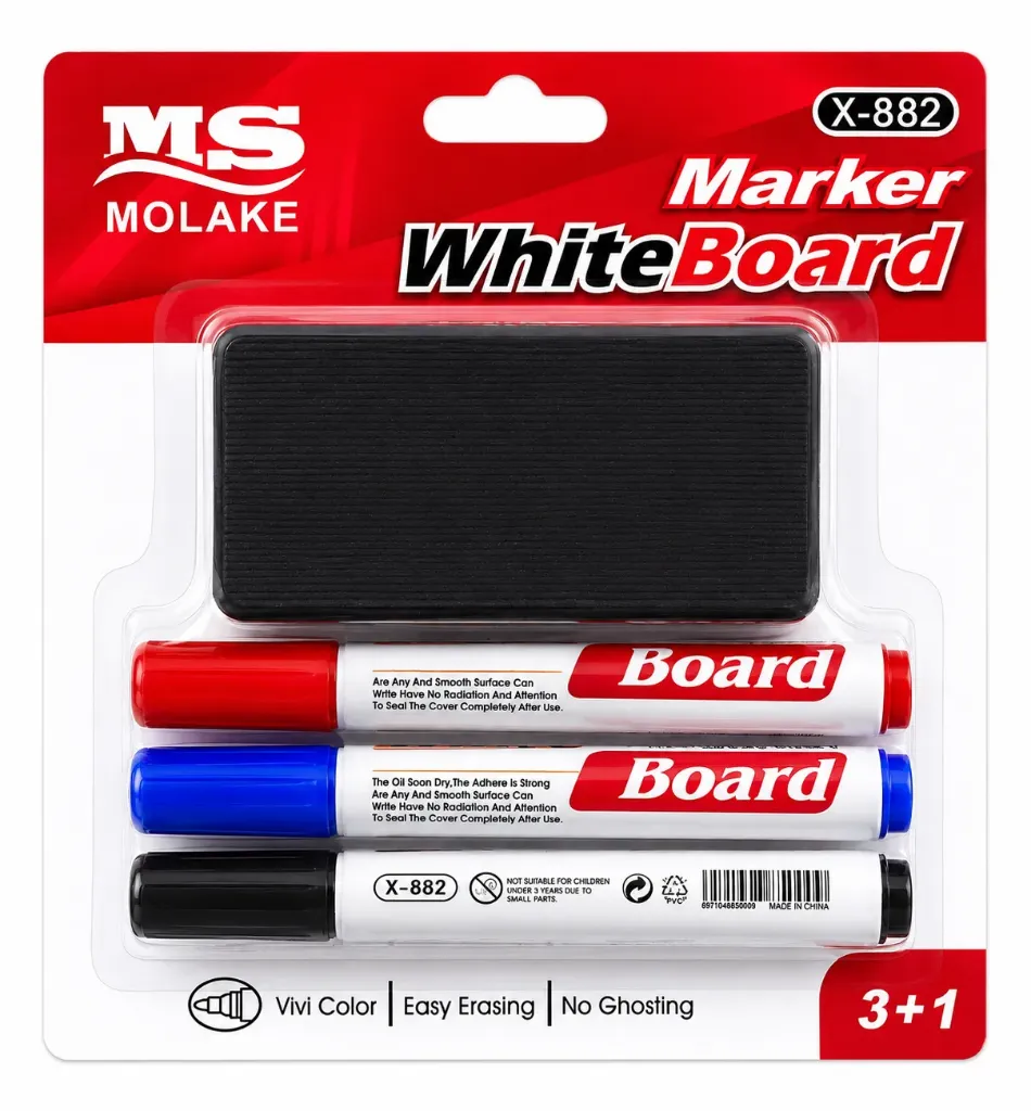 Marcador White 3pzas + Borrador