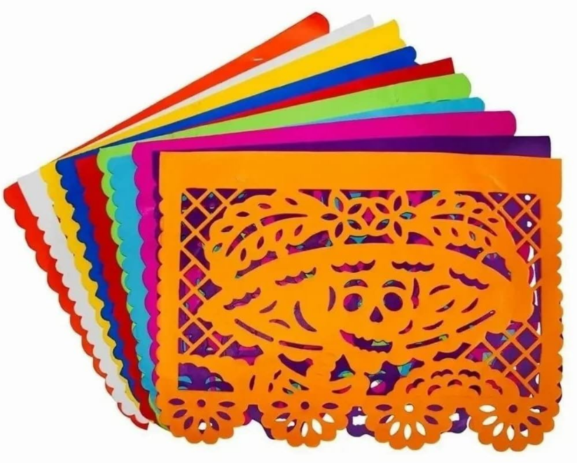 Papel Dia Muertos 12 pzas