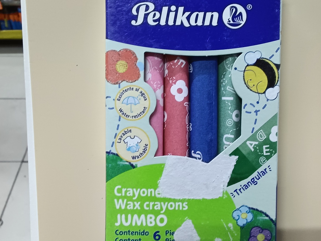 Crayola Pelikan Jumbo Triangular 6 pzas