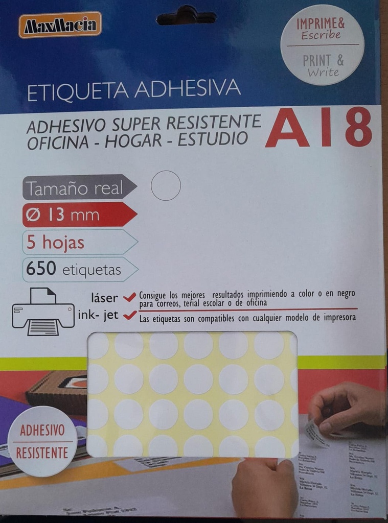 Etiqueta Precios MaxMAcia