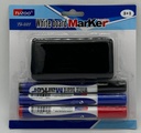 Marcador White 3 pzas C/Borrador