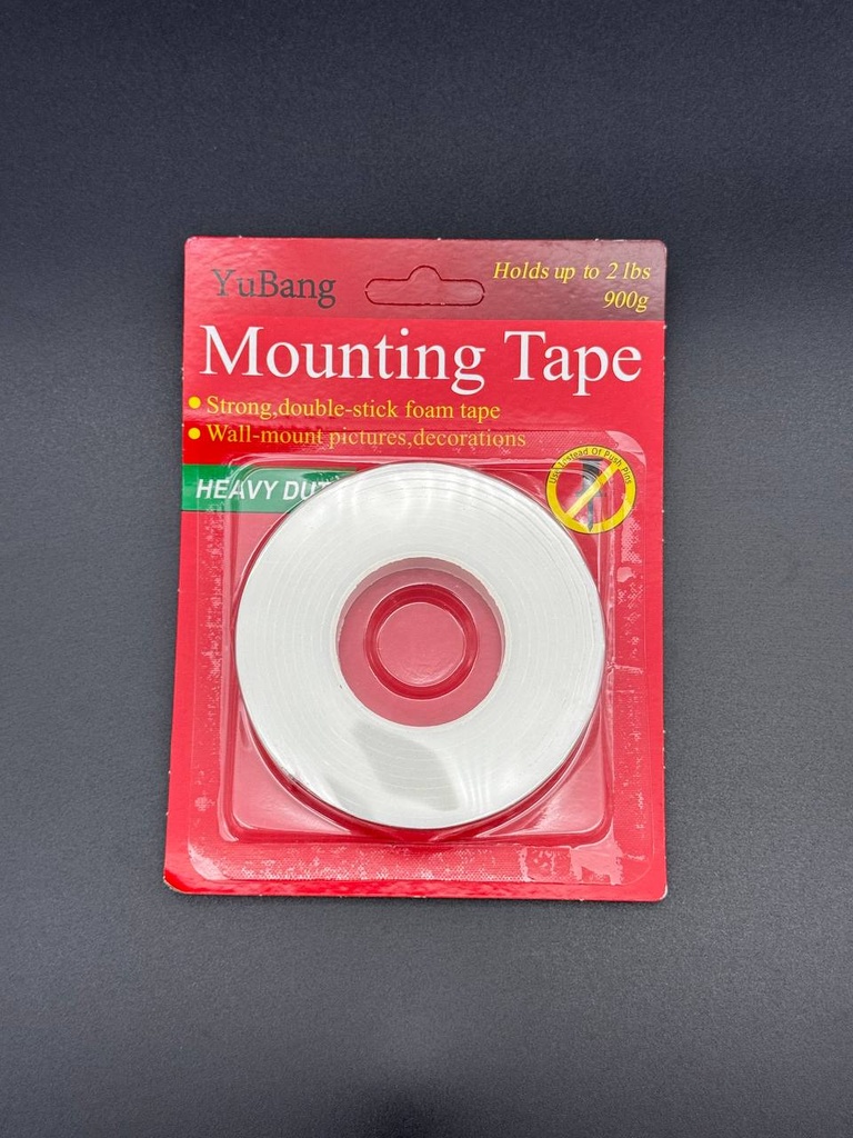 Cinta Adhesiva Reusable 1.8cm x 2m blanca