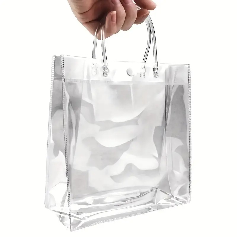 Bolsa Asa Transparente 20X20X8