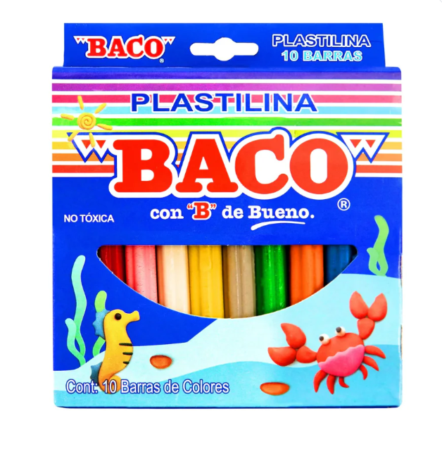 Plastilina Tiras Baco