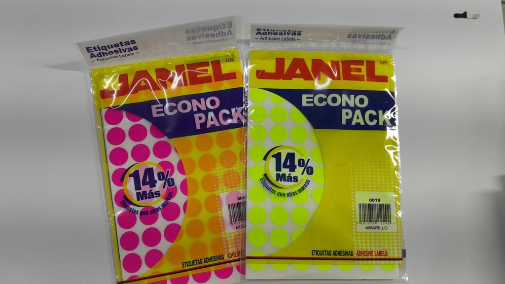 Etiquetas Econopack 0019 redondas