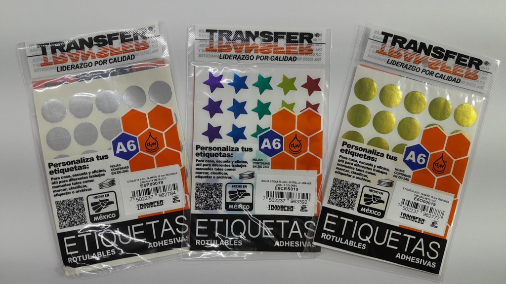Etiquetas Transfer Estrellas