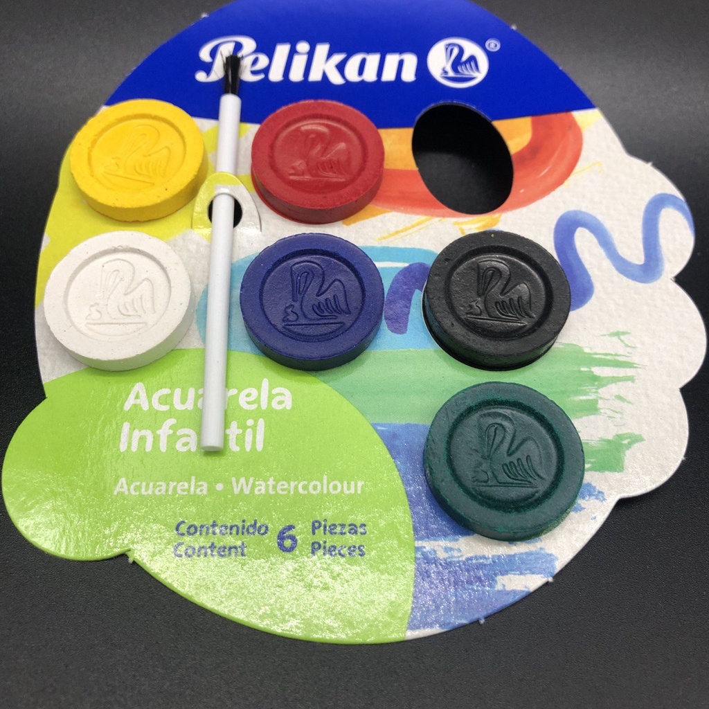 Pintura Acuarela Pelikan 6 colores