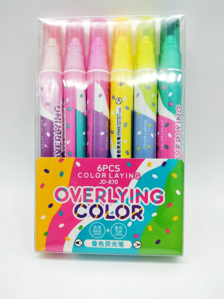 Marcatextos Overlying Color 6 pzas