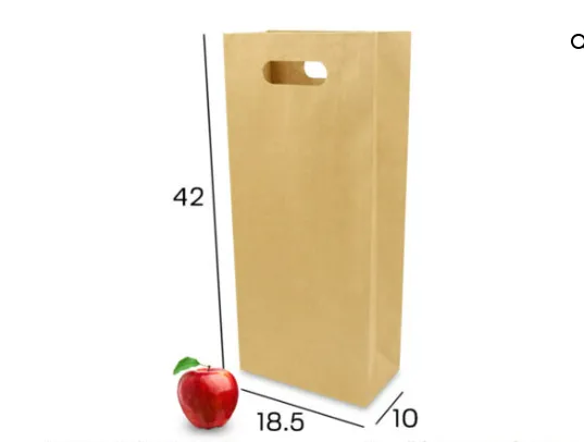 Bolsa Kraft Troquelada Botellera