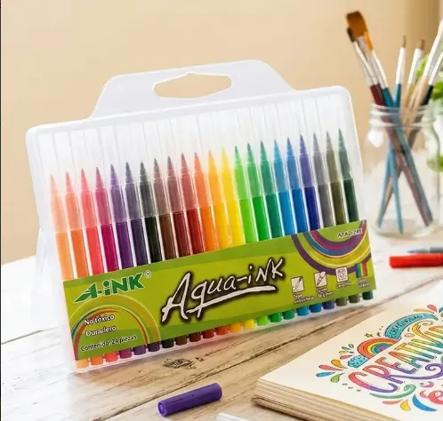 Plumones Aqua-ink 24 pz