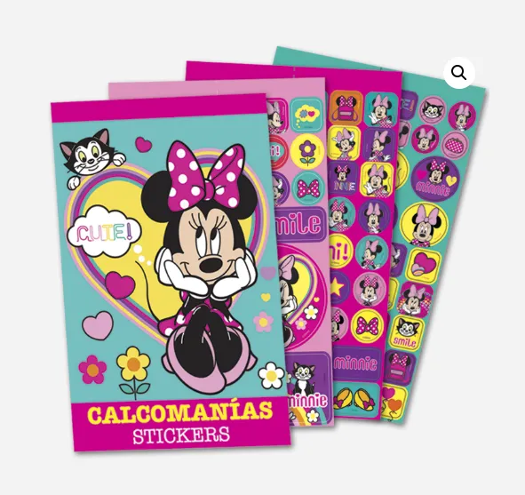 Block Stickers Minnie Mouse