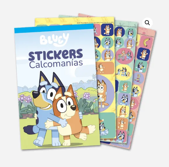 Block Stickers Bluey
