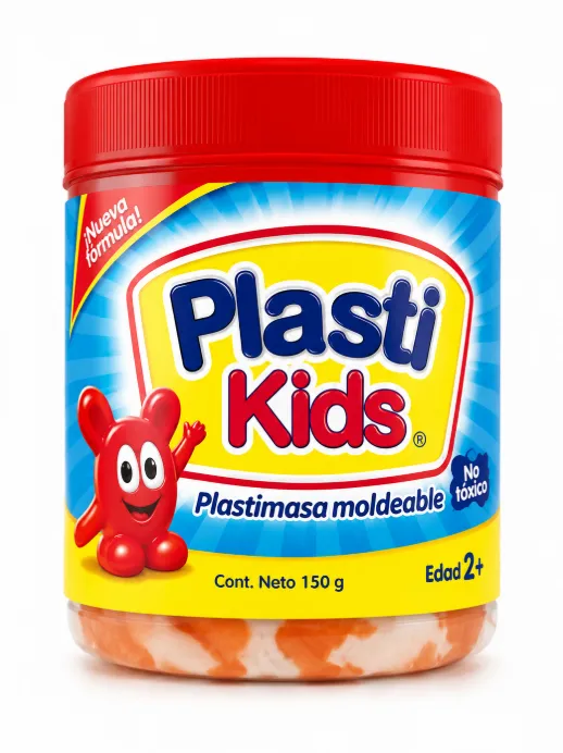 Plastilina Moldeable Plastikids Rojo 130g