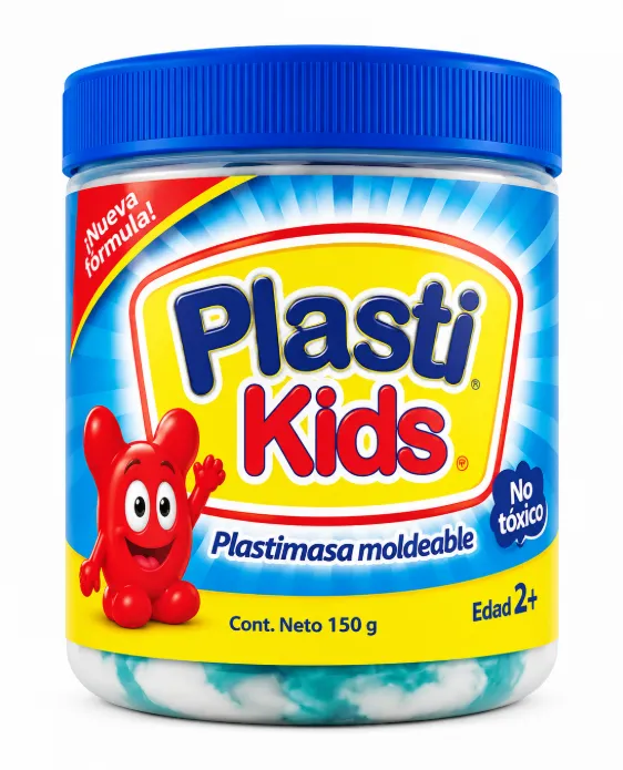 Plastilina Moldeable Plastikids Azul 130g