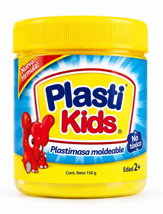Plastilina Moldeable Plastikids Amarillo 130g