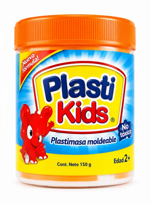 Plastilina Moldeable Plastikids Naranja 130g
