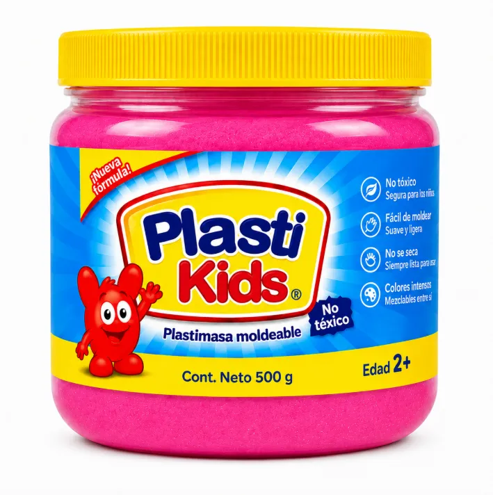 Plastilina Moldeable Plastikids Rosa 500g