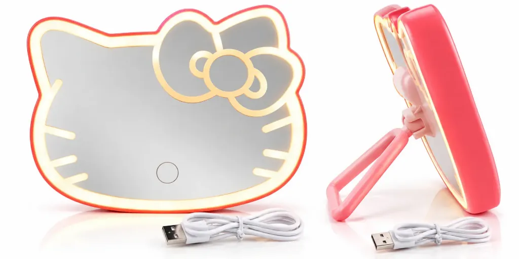Espejo Luz Led Hello Kitty