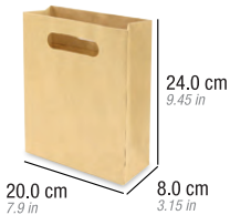 Bolsa Kraft Troquelada Chica