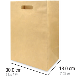 Bolsa Kraft Troquelada Grande