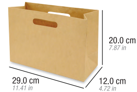 Bolsa Kraft Troquelada Bou Chica