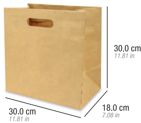 Bolsa Kraft Troquelada Bou Mediana