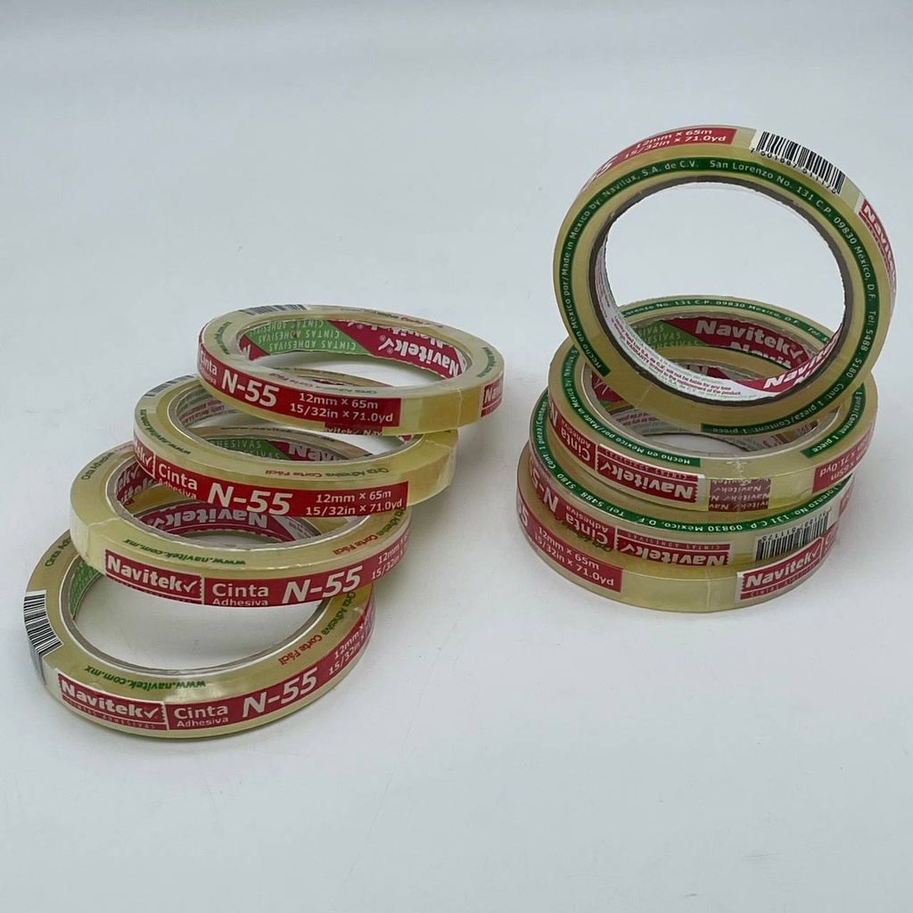 Cinta Adhesiva Navitek Natural 12mm x 65m