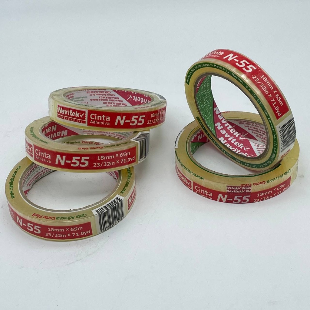 Cinta Adhesiva Navitek Natural 18mm x 65m | Practipaq web