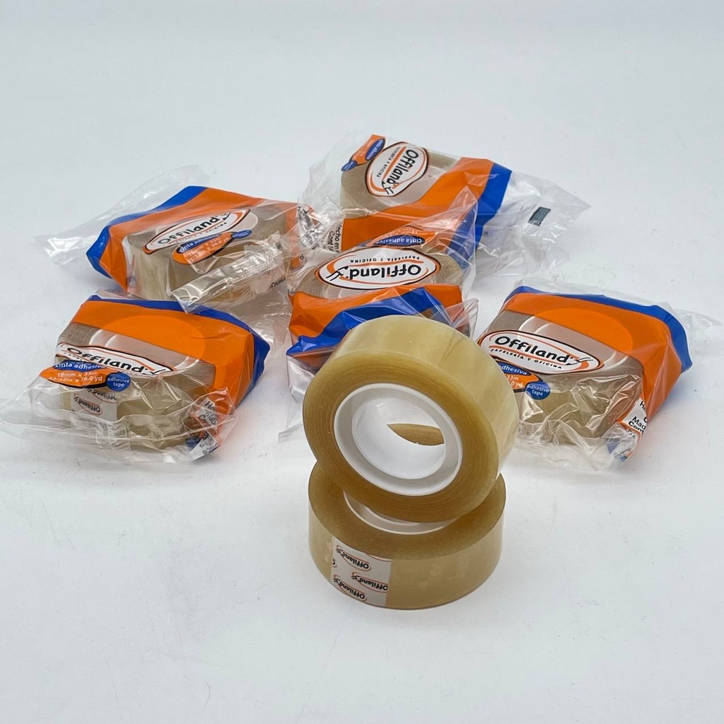 Cinta Adhesiva Offiland Natural 18mm x 33m