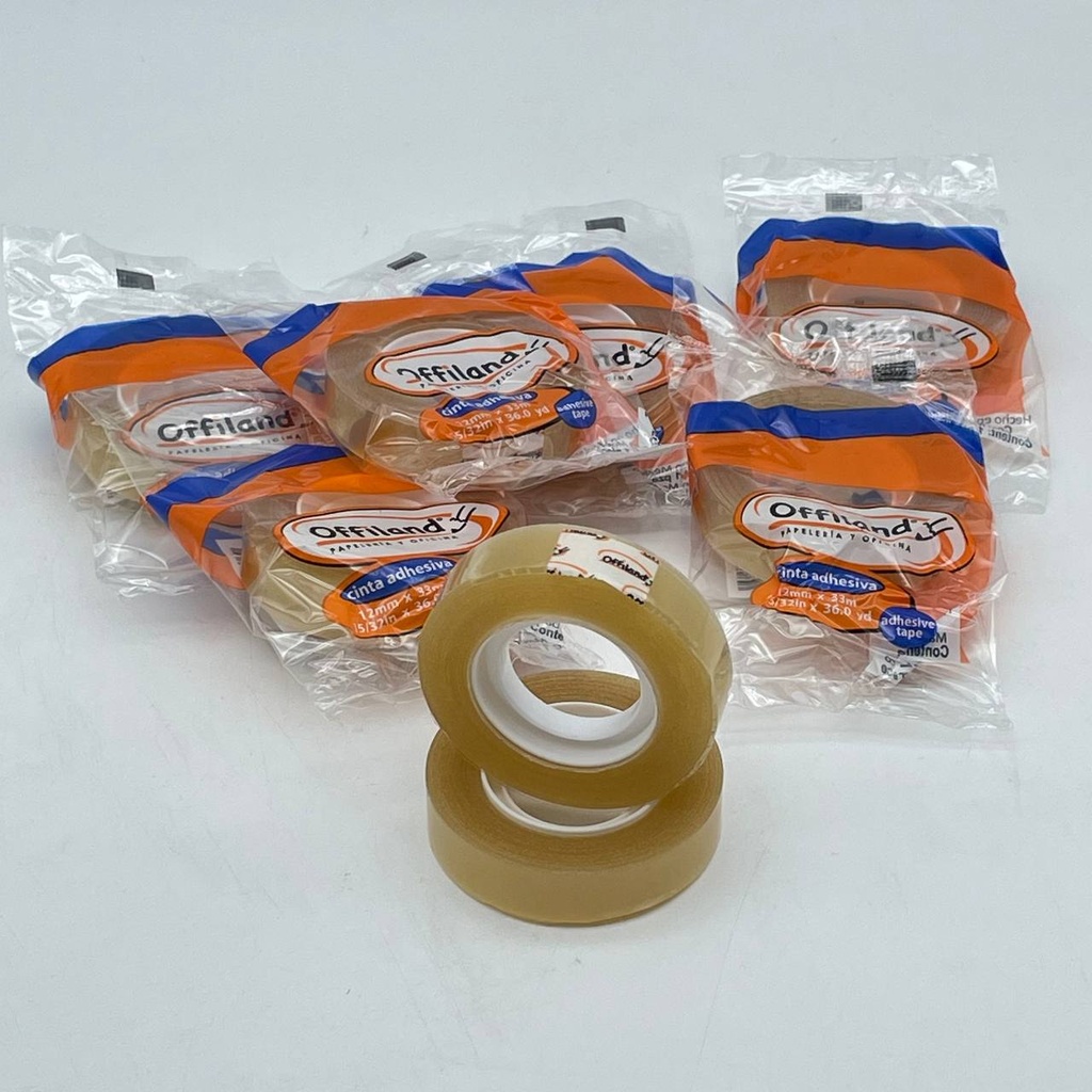 Cinta Adhesiva Offiland Natural 12mm x 33m