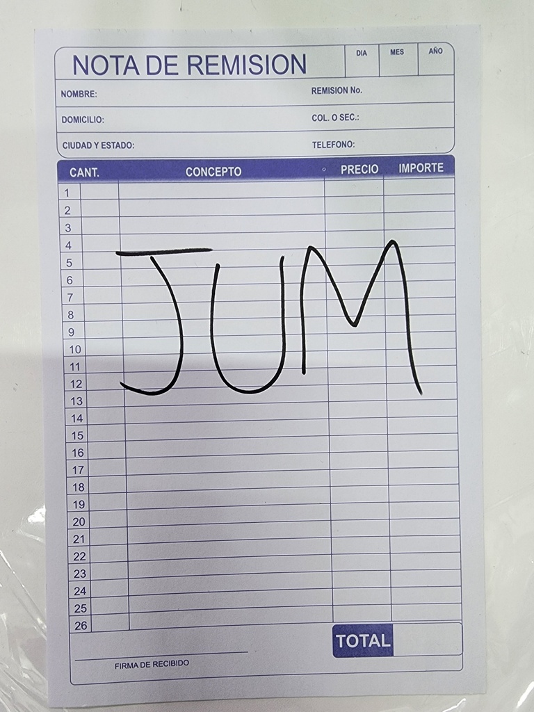 Block Notas Jumbo Copia