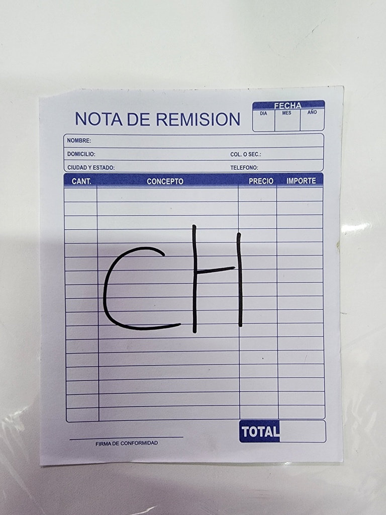 Block Notas Chico