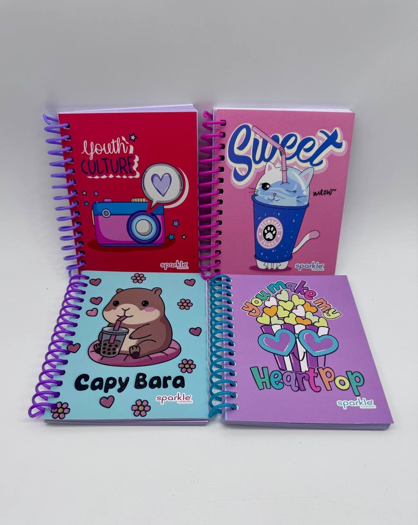 Libreta Espiral Pocket 70H Sparkle