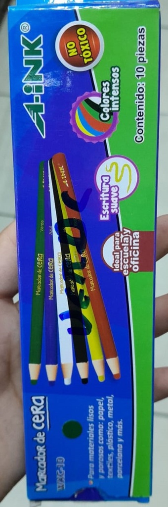Marcador Cera Colores Aink