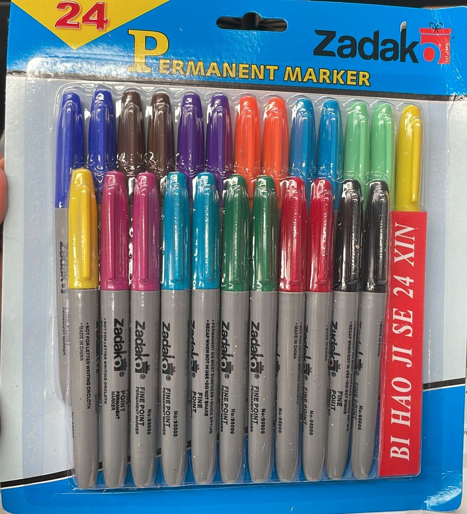 Marcador Zadako Permanente 24 pzas