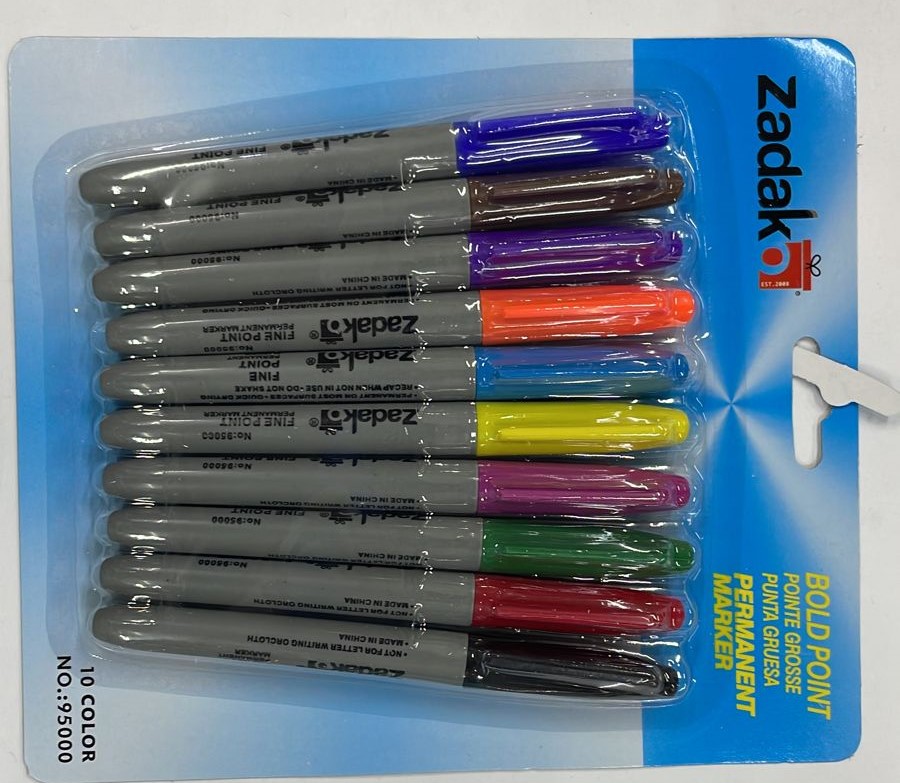 Marcador Zadako Permanente 10 pzas