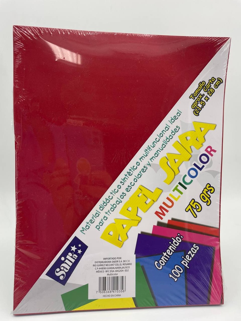 Papel Hoja Carta Color 100h