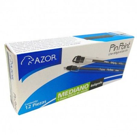 Pluma Azor Punto Mediano Negro