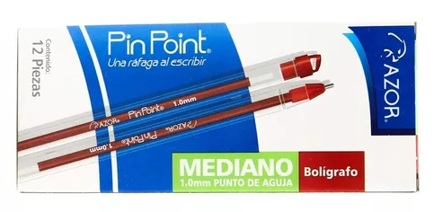 Pluma Azor Punto Mediano Rojo