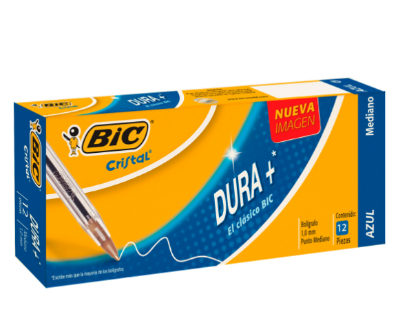 Pluma Bic Punto Mediano Azul