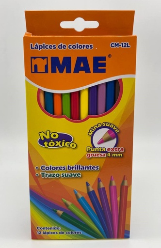 Colores Mae Largo 12pzas