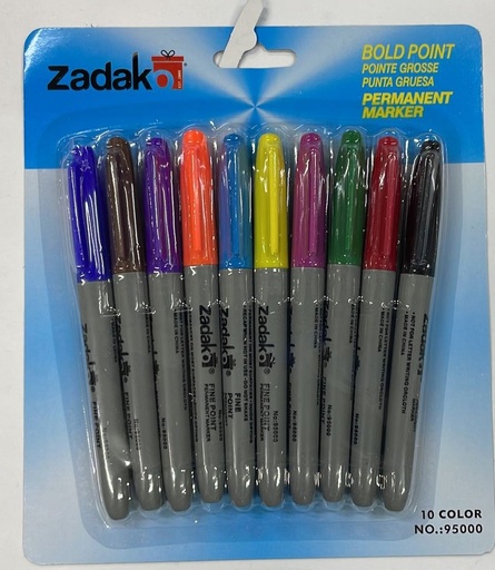 Marcador Zadako Permanente 10 pzas